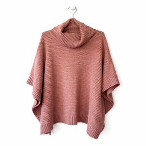ILLA ILLA Dusty Rose Cowl Neck Knit Sweater